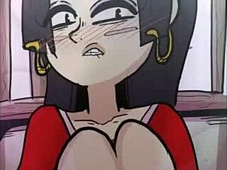 Boa Hancock giving a steamy titfuck in anime loop