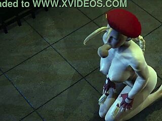 Cammy Moans During Penetration In All Three Holes