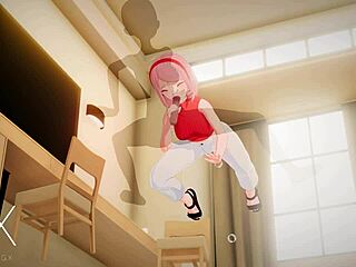 sakura haruno gets ntr sex and blowjob in naruto hentai game