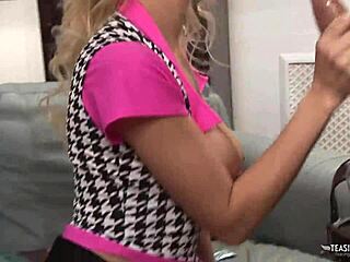 blonde babes love fucking together in cowgirl foursome