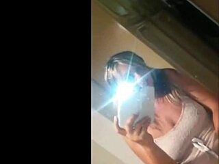 Blonde Teen Squirts Wildly While Filming Solo Orgasm in Mirror Close-Up