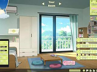 Big blonde step sister rides my giant cock at night