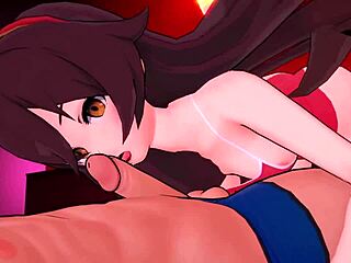 amber en traje de baño corre pajas con los pies