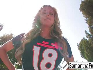 Hey Samantha Saint, that blowjob ended in a creampie!
