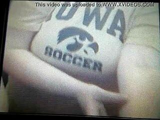 Feeling the passion as my BBW wife gives a blowjob