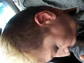 She swallows the black nut with intense passion