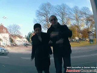 German milf gets picked up