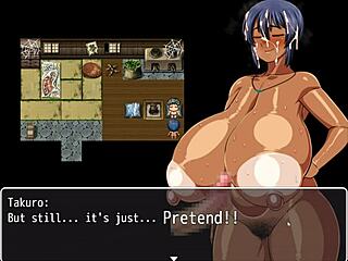 Natsuki Loves Huge Bukkake in Hentai Game