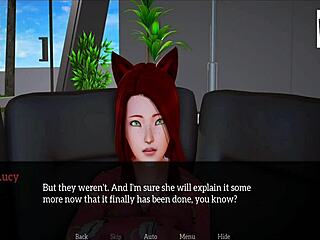 Teen redhead in 3D cartoon gets wild.