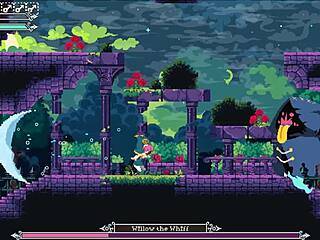 flip witch hentai game ghost boss crushes giant boobs