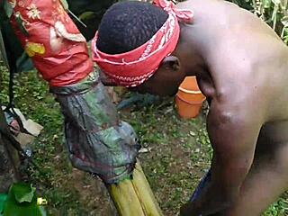 Dirty slut takes world strongest big dick on stage