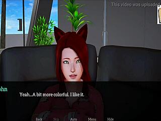 Teen redhead in 3D cartoon gets wild.