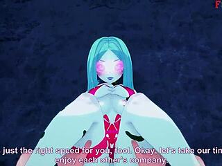 rebecca gives intense blowjob in night city cyberpunk world