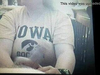 Feeling the passion as my BBW wife gives a blowjob