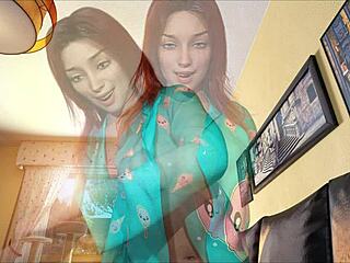 Summers gone 4 features big tits redhead in 3d adventure