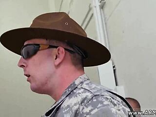 Marine guys get fucked by drill sergeant in gay hardcore session