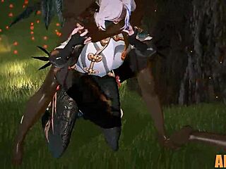 Shenhe in anime style