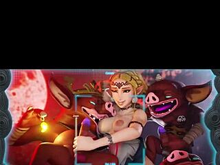 塞尔达色情动画合集，大奶和大鸡巴