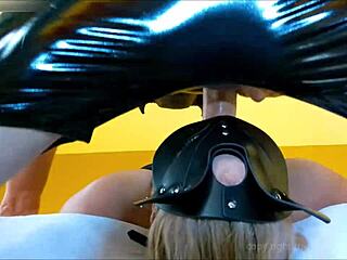 Backside Throat Fuck Hits Hard In Latex BDSM Action. This Amateur Slave Takes It All!