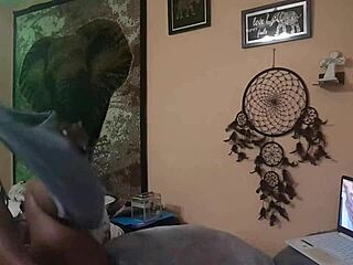 Naejae Rubs Her Wet Pussy While Watching Lesbian Porn