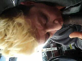 She swallows the black nut with intense passion