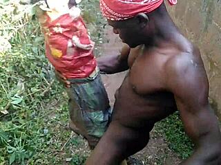 Dirty slut takes world strongest big dick on stage