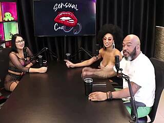 safada tifany rocha shows off boobs in sheer red lingerie. brazilian gangbang and dp tips shared!