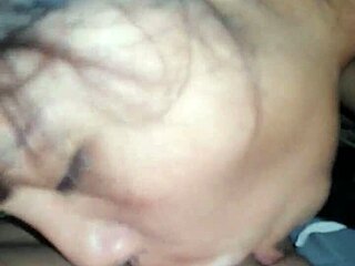 tattooed teen gives oral to friend and swallows cum 😈