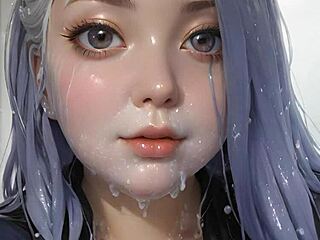 Art Of Face Painting With 100 Cum Facials 😏