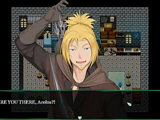 In This Hentai Game, Entering The Cathedral Reveals Half Naked Blonde Angels With Big Tits