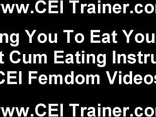 eat your cum like a good little 18+ slut cei