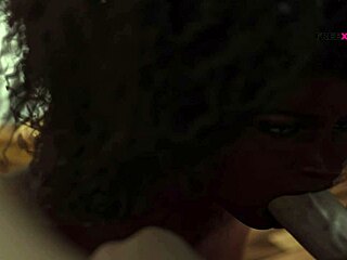 Hey, Latisha gives Alex a hot blowjob while studying!