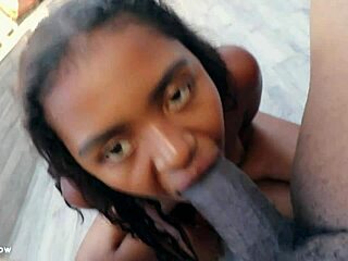 Baddies blow Celeste Wil 2 with raw face action and cum mess.