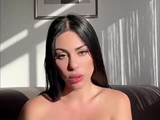 i'm sucking a giant dildo and preparing my pussy