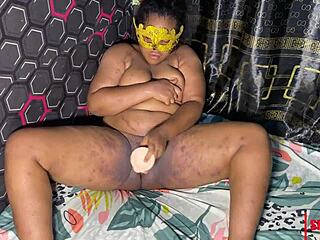 Hey babe, watch me ride this huge dildo