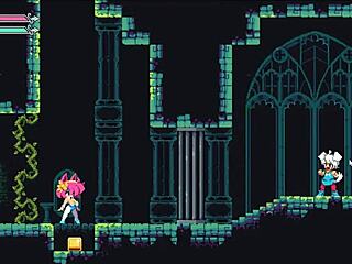 Flip Witch Pixel Hentai Juego Ep 10 Fantasma femdom cabalgando con creampie