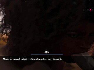 Hey, Latisha gives Alex a hot blowjob while studying!