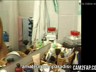 bathroom fun with mature amateurs getting wild and steamy!