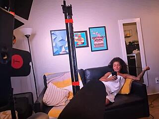 Behind the scenes with latina whore taking big cock