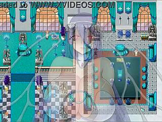 In This Hentai Game, Entering The Cathedral Reveals Half Naked Blonde Angels With Big Tits