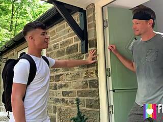 kendrick thomas gives foot massage to james keresford