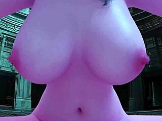 a noble elf girl with blue hair has a secret 3d futanari hot sex