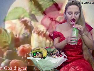 FOOD PORN in FINANCIAL DOMINATION STYLE with GLASSES and MASTURBATION FETISH.