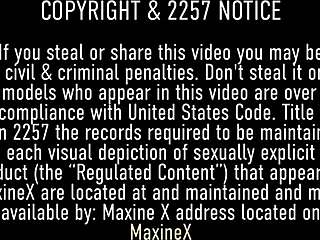 Busty milf cougar Maxine X takes a stiff cock deep in her tight pussy.