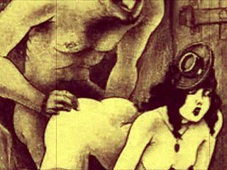 Intriguing vintage drawings from antique eras