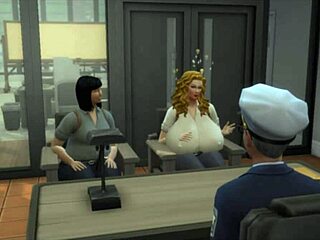 Cowgirl Wife Fucked by Co-Worker Right Near Husband