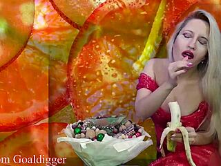 FOOD PORN in FINANCIAL DOMINATION STYLE with GLASSES and MASTURBATION FETISH.