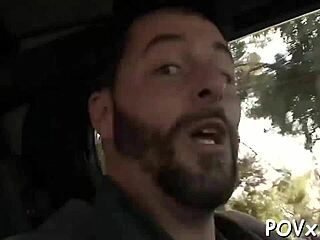 cute girl in nature exposes pussy for hot fucking 😍