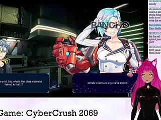 lewdneko the vtuber dives into cybercrush 2069 game part 1