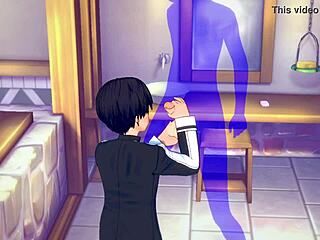 Kirito Gets A Handjob From Asian Guy In Sword Art Online Yaoi 😏🍆